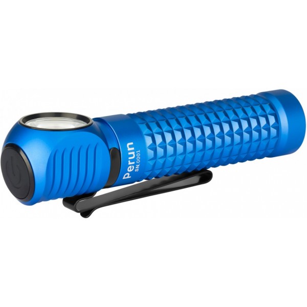 Налобний ліхтар Olight Perun Blue + акумулятор та зарядка