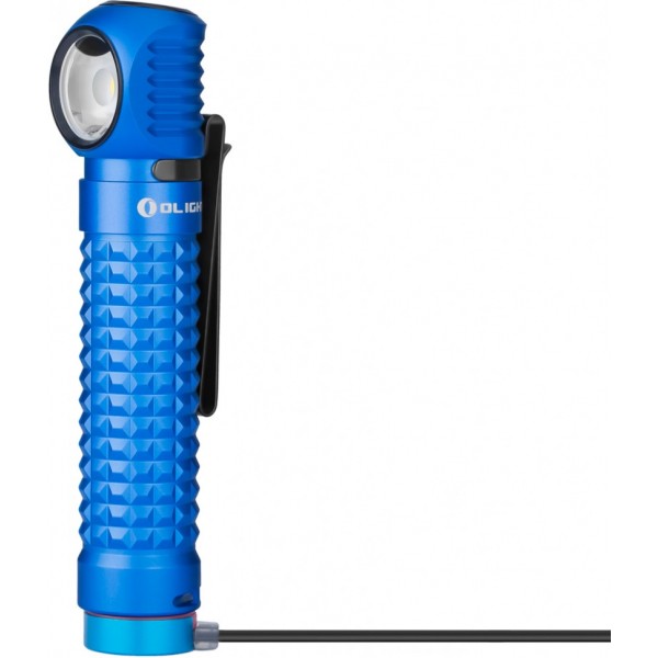 Налобний ліхтар Olight Perun Blue + акумулятор та зарядка