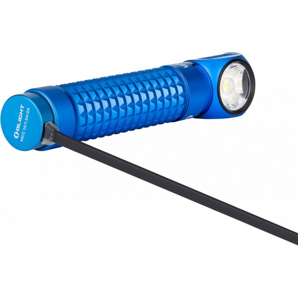 Налобний ліхтар Olight Perun Blue + акумулятор та зарядка