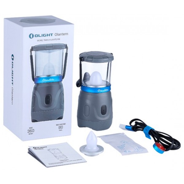 Ліхтар Olight Olantern Grey. Дві насадки в комплекті  
