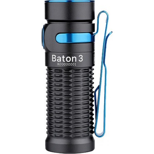 Ліхтар Olight Baton 3 Premium Black із зарядною станцією
