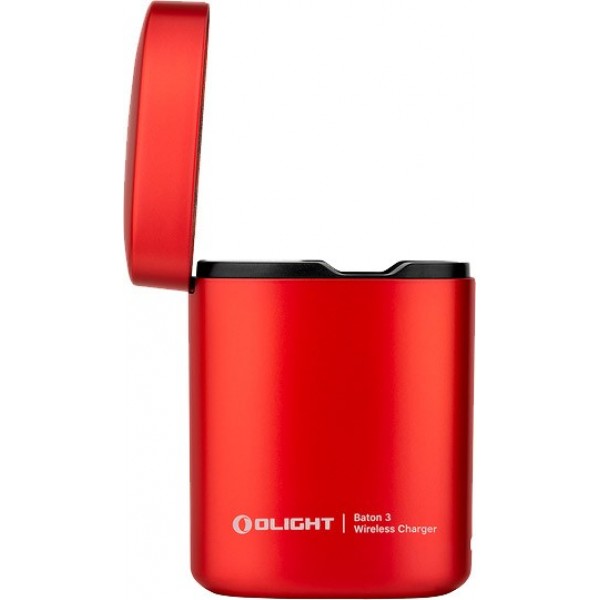 Ліхтар Olight Baton 3 Premium Red із зарядною станцією. червоний