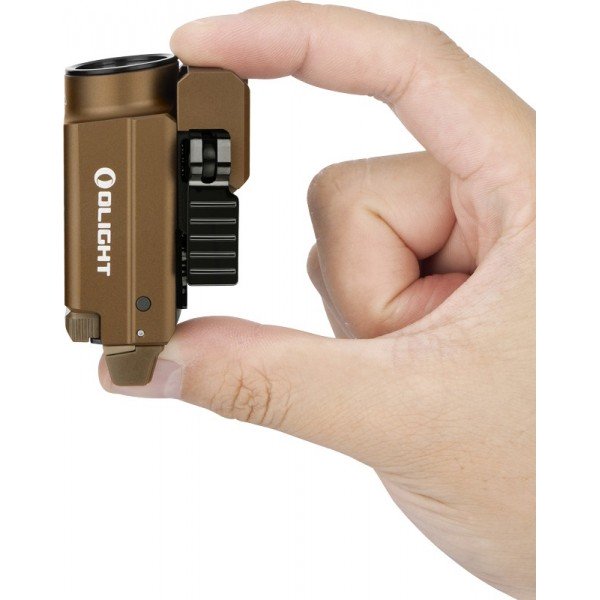 Ліхтар Olight Baldr S Desert Tan з ЛЦУ зеленого кольору