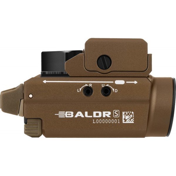 Ліхтар Olight Baldr S Desert Tan з ЛЦУ зеленого кольору