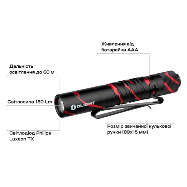Ліхтар Olight I3T EOS Black Lava