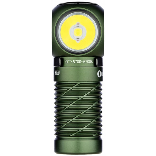Налобний ліхтар Olight Perun 2 Mini Od Green, зарядка, кріплення