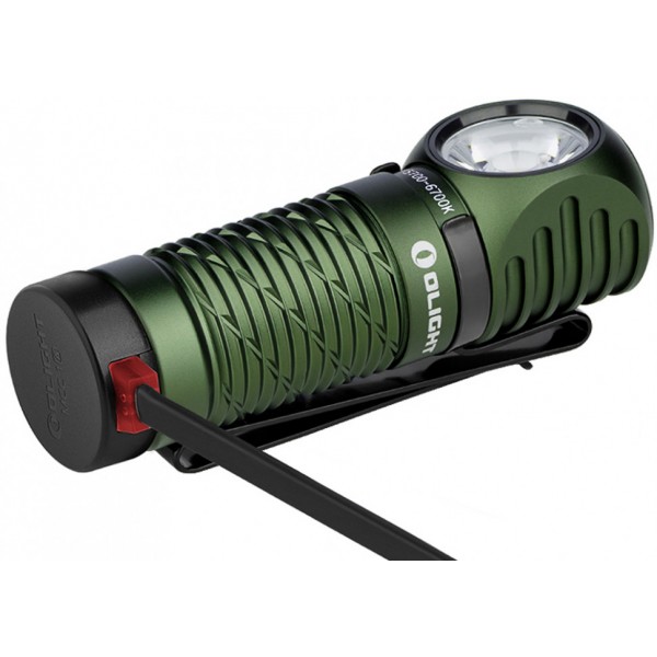 Налобний ліхтар Olight Perun 2 Mini Od Green, зарядка, кріплення