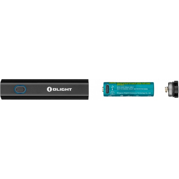 Ліхтар Olight Diffuse Black + Li-ion USB-акумулятор 14500
