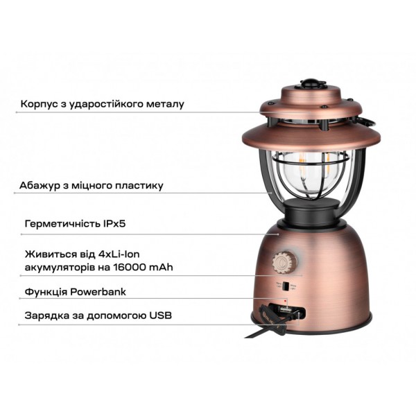 Ліхтар Olight Olantern Stretch Vintage Copper