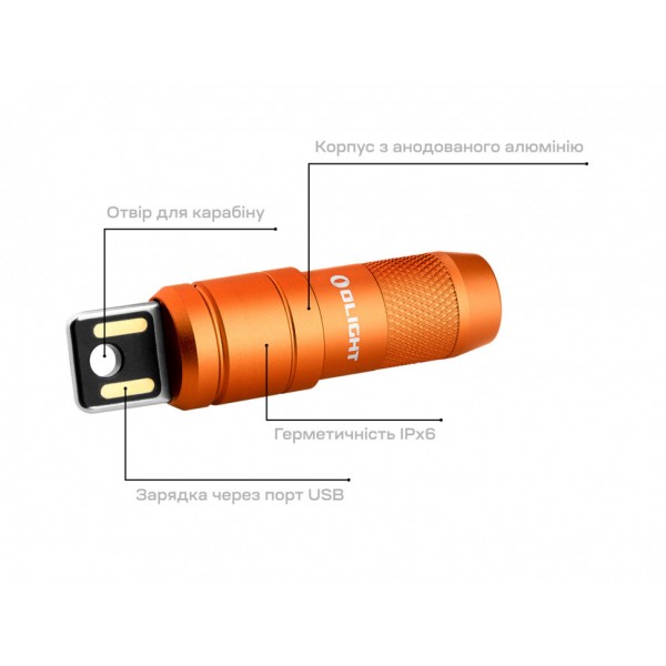 Ліхтар Olight imini 2 Orange
