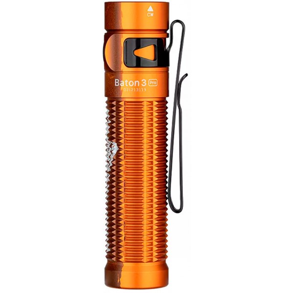 Ліхтар Olight Baton 3 Pro Orange Skeleton