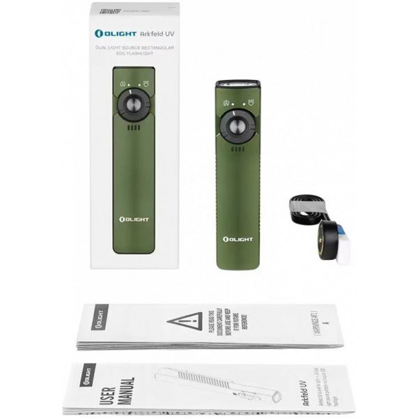 Ліхтар Olight Arkfeld UV NW OD Green