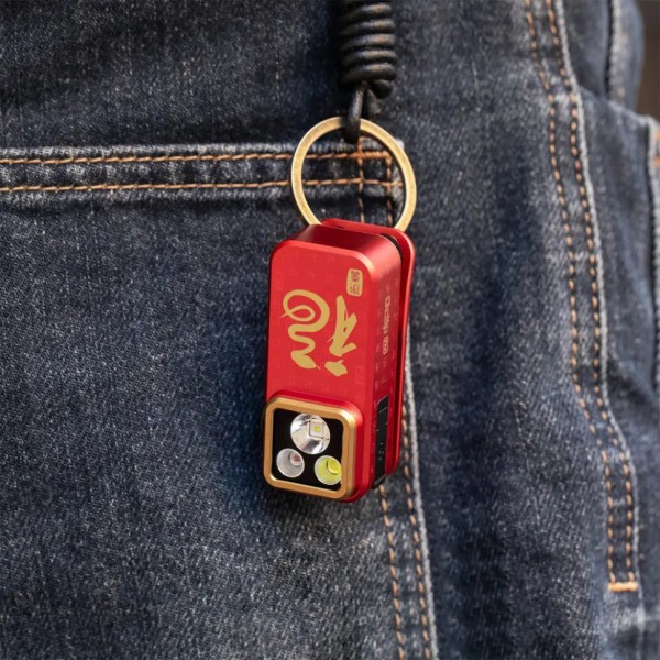 Ліхтар Olight Oclip Pro Fortune Snake Special Edition Red