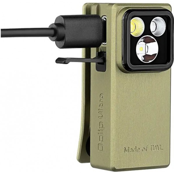 Ліхтар Olight Oclip Ultra Olive green