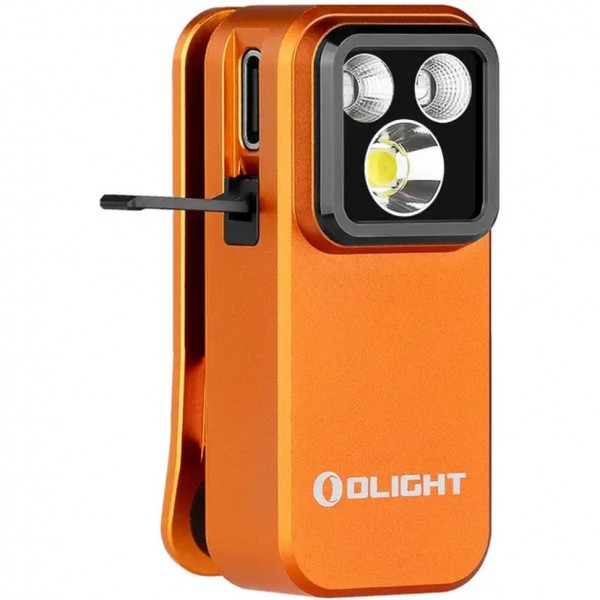Ліхтар Olight Oclip Pro S, помаранчевий