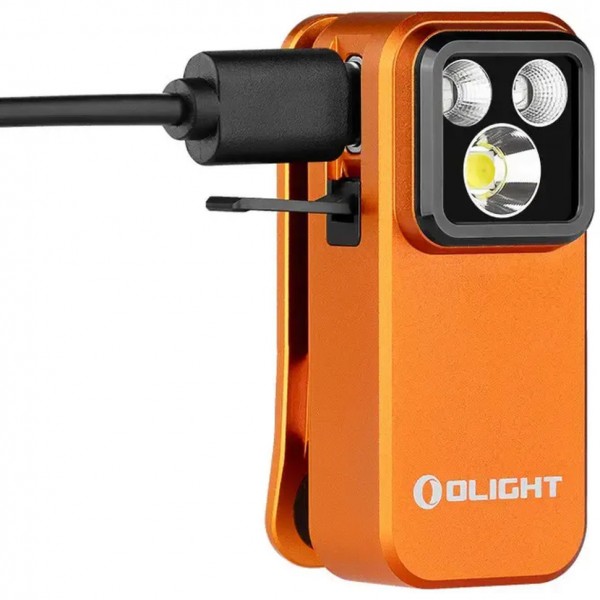 Ліхтар Olight Oclip Pro S, помаранчевий