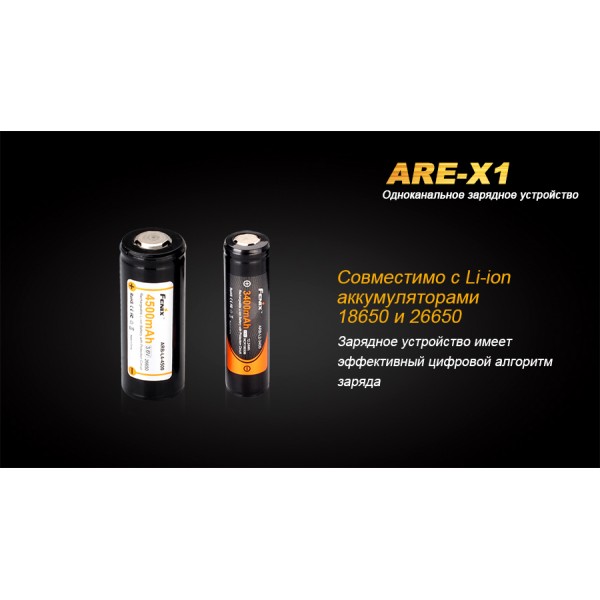 Зарядний пристрій Fenix ARE-X1 (18650, 26650)