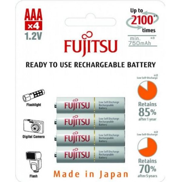 Акумулятор AAA Fujitsu 800 mAh Ni-Mh