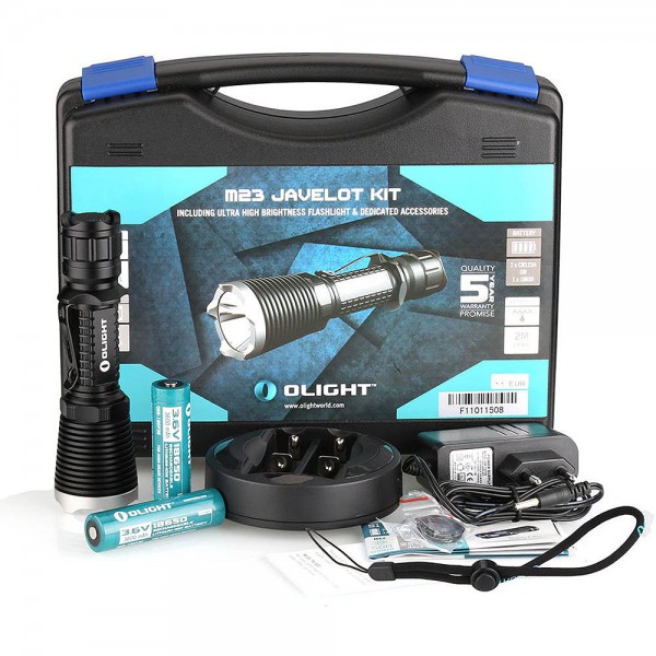 Ліхтар Olight M23 KIT (у компл. зарядка та 2 акумулятори)