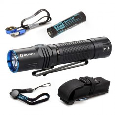 Ліхтар Olight M2R Warrior NW/CW + акумулятор Li-ion 3500 мА/год, зарядне USB