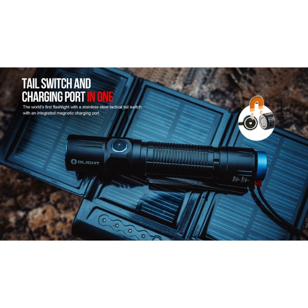 Ліхтар Olight M2R Warrior NW/CW + акумулятор Li-ion 3500 мА/год, зарядне USB