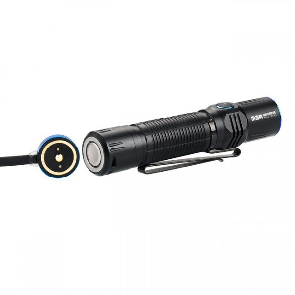 Ліхтар Olight M2R Warrior NW/CW + акумулятор Li-ion 3500 мА/год, зарядне USB