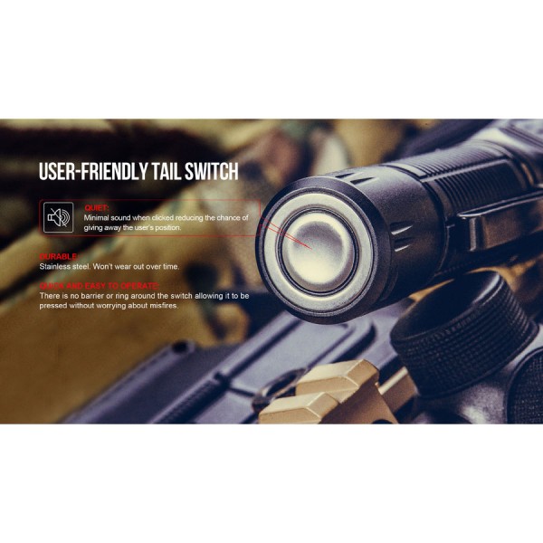 Ліхтар Olight M2R Warrior NW/CW + акумулятор Li-ion 3500 мА/год, зарядне USB