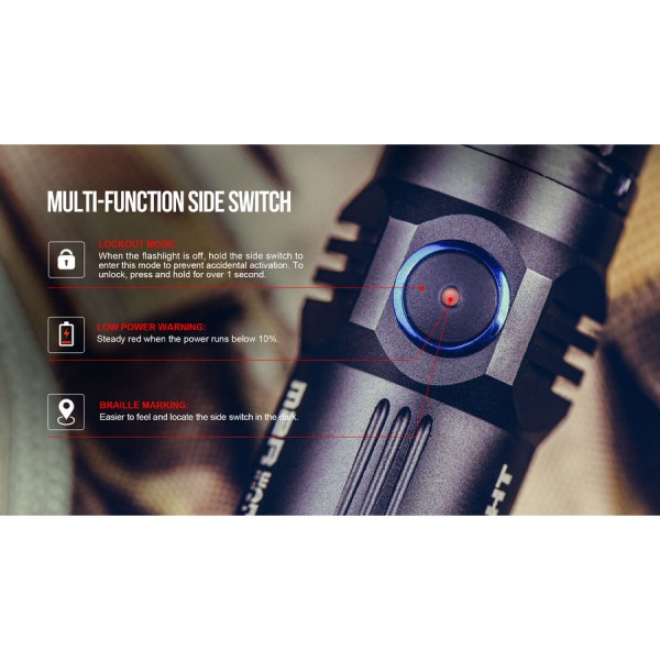 Ліхтар Olight M2R Warrior NW/CW + акумулятор Li-ion 3500 мА/год, зарядне USB