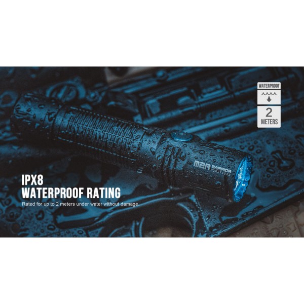 Ліхтар Olight M2R Warrior NW/CW + акумулятор Li-ion 3500 мА/год, зарядне USB