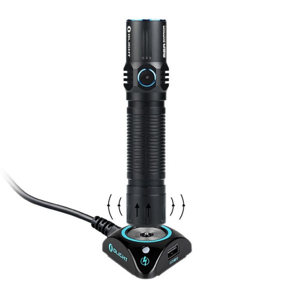 Ліхтар Olight M2R Warrior NW/CW + акумулятор Li-ion 3500 мА/год, зарядне USB