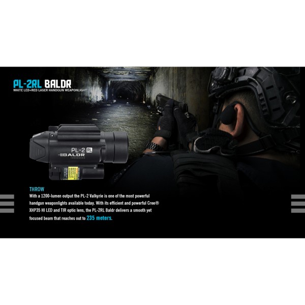 Ліхтар Olight PL2-RL Baldr з ЛЦУ