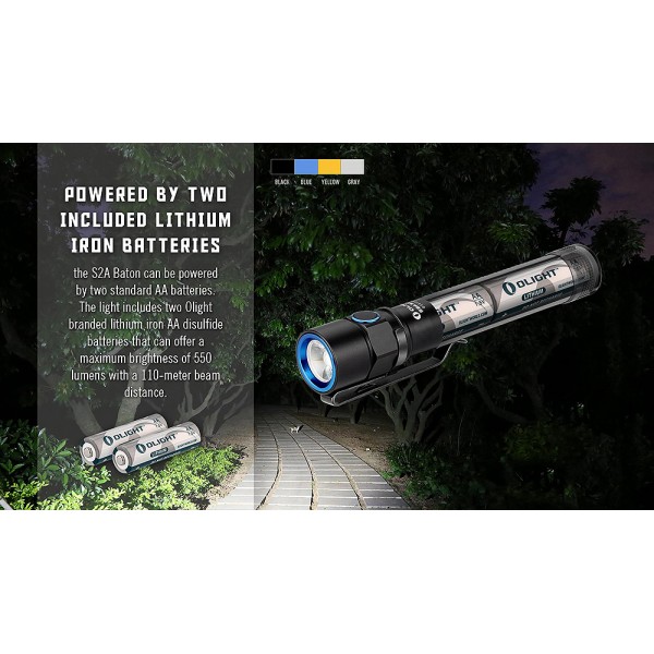 Ліхтар Olight S2A Baton, сірий