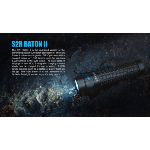 Ліхтар Olight S2R Baton II акумулятор та зарядка!