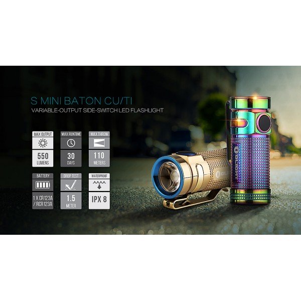 Ліхтар Olight S mini Limited Copper, чорний