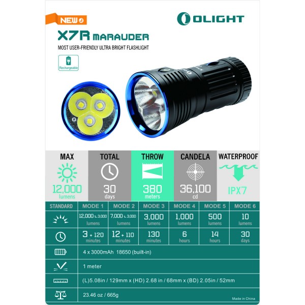 Ліхтар Olight X7R Marauder