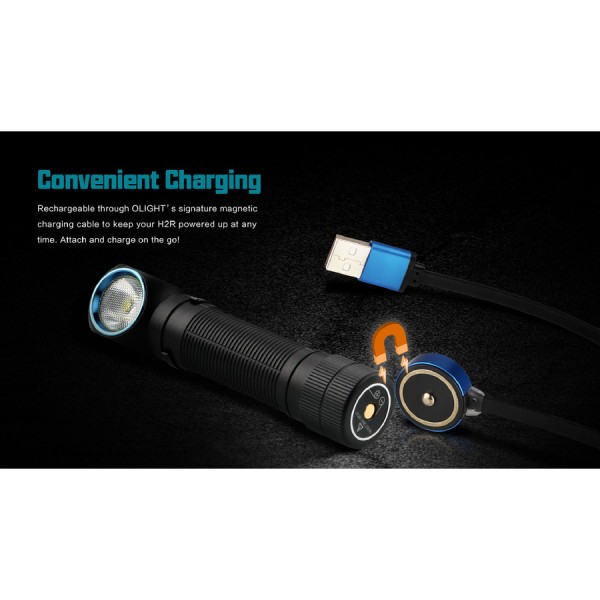 Ліхтар Olight H2R Nova NW + акумулятор та зарядне