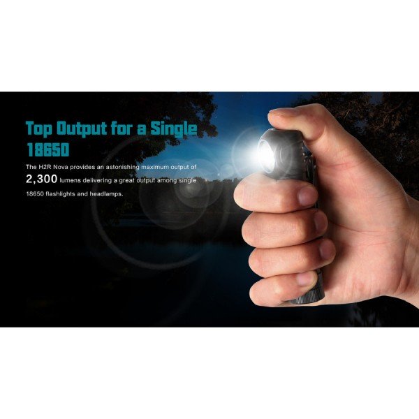 Ліхтар Olight H2R Nova CW+ акумулятор та зарядне