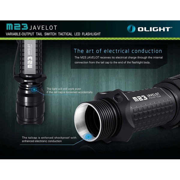 Ліхтар Olight M23 KIT (у компл. зарядка та 2 акумулятори)