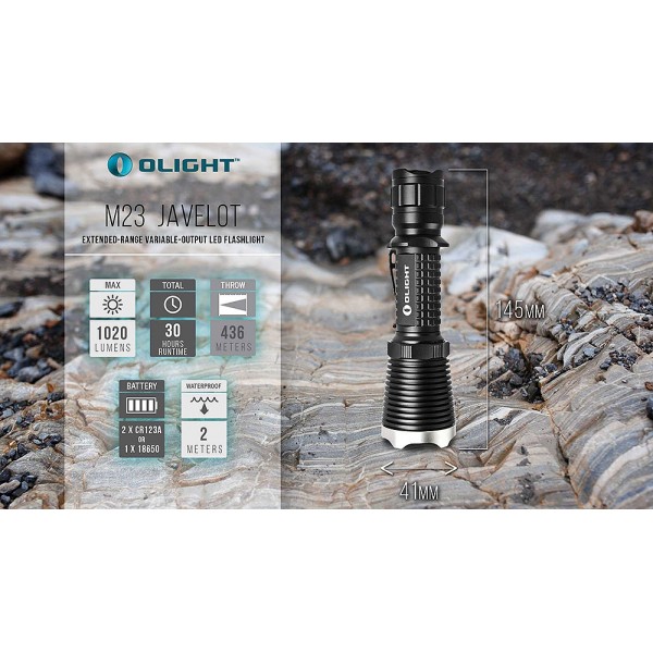 Ліхтар Olight M23 KIT (у компл. зарядка та 2 акумулятори)