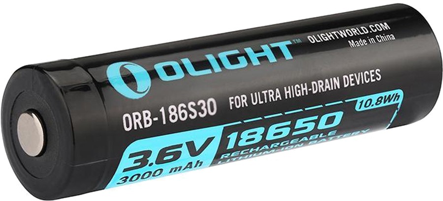 Акумулятор 18650 HDC Olight 3.6V (3000mAh 10.8 Wh 15A) захищений