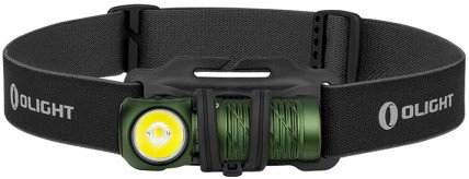 Налобний ліхтар Olight Perun 2 Mini Od Green, зарядка, кріплення
